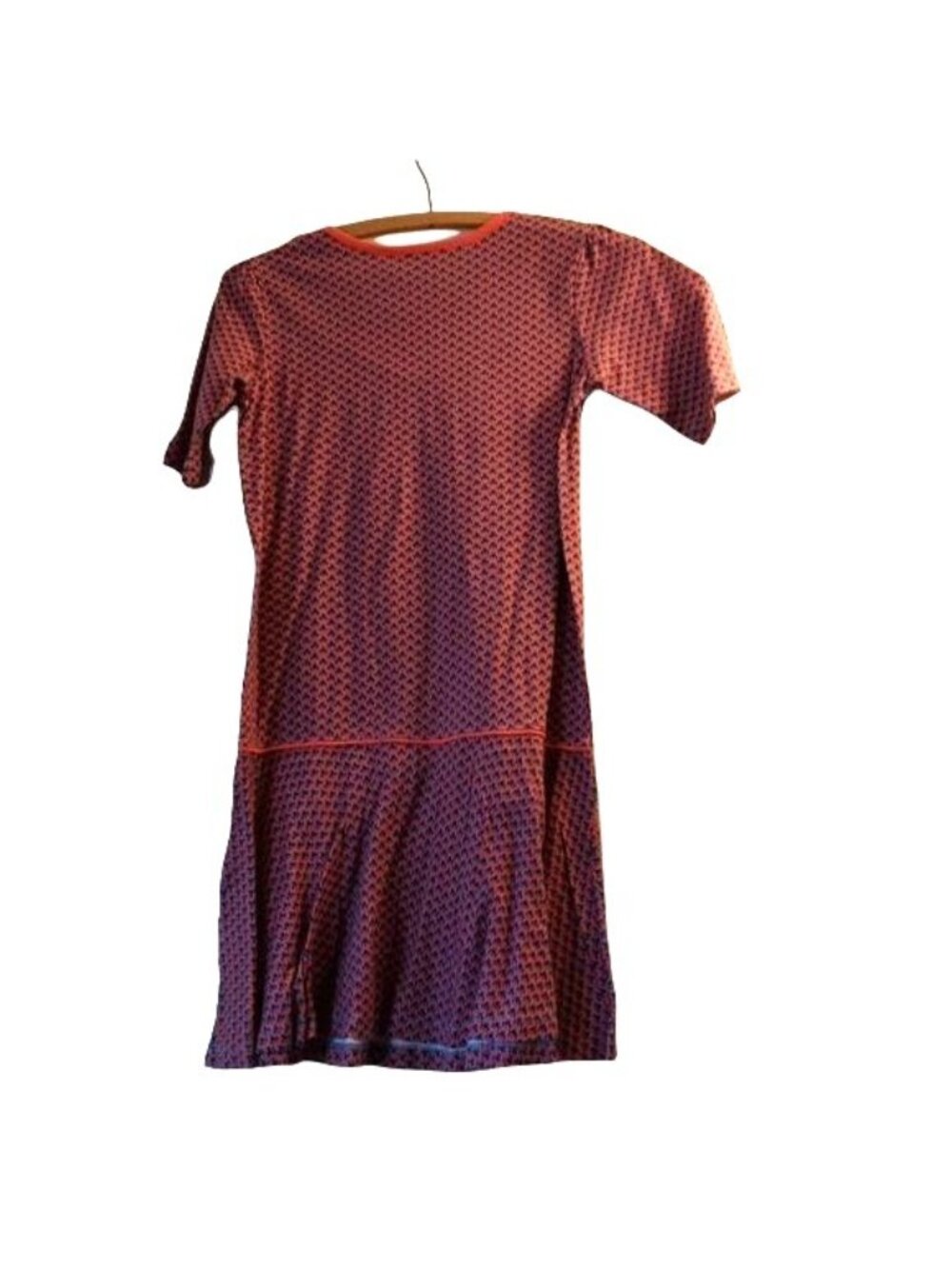 Hanna Andersson Dress Girls Drop Waist Purple and Coral Owl Size 140 NWT CJ103 - Picture 4 of 4